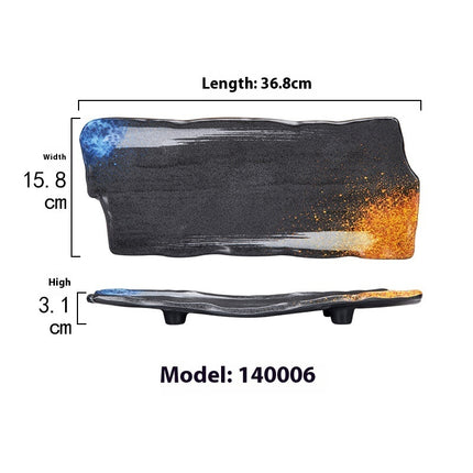 Rectangular Plate Creative Retro Hotpot Restaurant Tableware