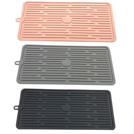 Foldable Silicone Drain Pad Non-slip Drain Drying Flume Draining Mat Non-slip Placemat For Kitchen Accessories