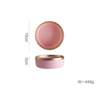 Ceramic pink household simple tableware