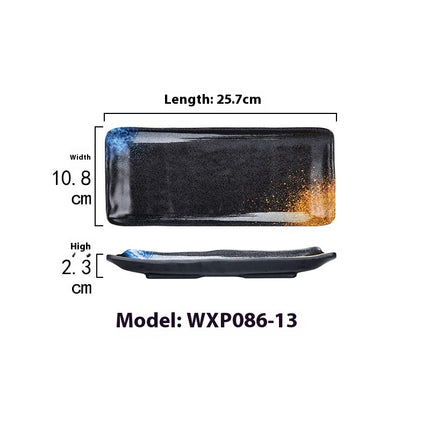 Rectangular Plate Creative Retro Hotpot Restaurant Tableware