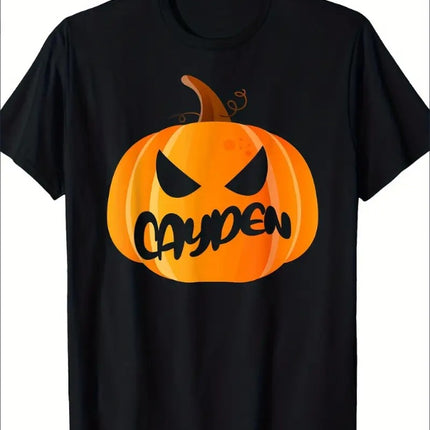 Cayden, Pumpkin Halloween T-shirt