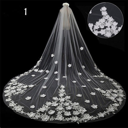 Bridal Wedding Dress Long Tail Luxury Super Fairy Wedding Veil