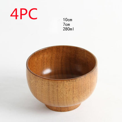 Japanese style natural jujube wooden bowl