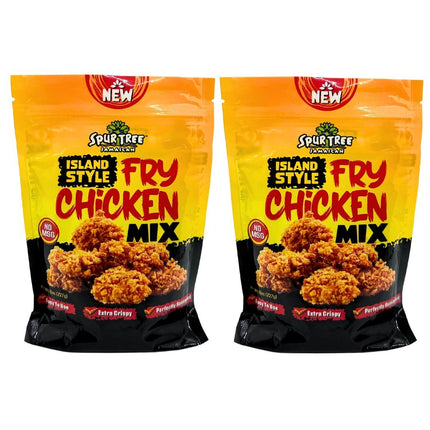 Spur Tree Jamaican Island Style Chicken Mix - Seasoned Coating for Crispy Flavor - Frying Magic for Deliciously Easy Meals - 3 Lbs