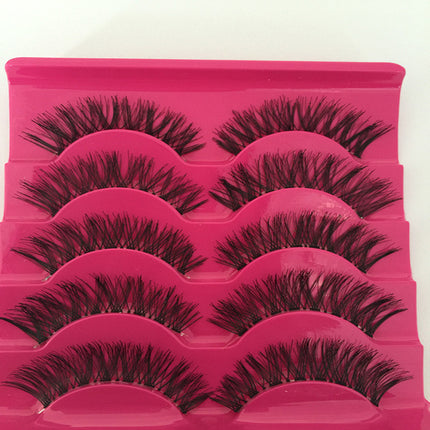 Man-made Fiber False Eyelashes Natural False Eyelashes Set