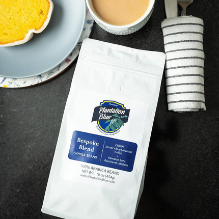 PREMIUM PLANTATION BLUE TRADITION CLASS EXPERIENCE 100% Jamaica Blue Mountain Coffee Medium Roasted and Ground (16oz)