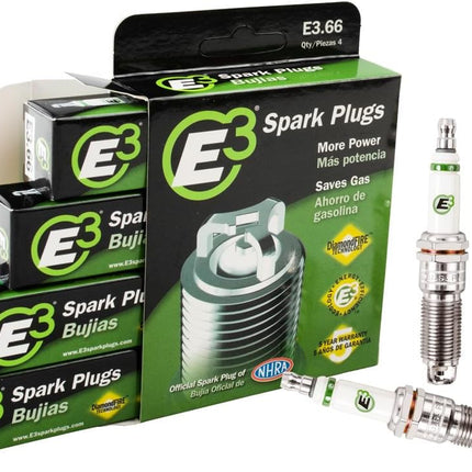E3 Spark Plugs E3.66 Premium Automotive Spark Plug with DiamondFIRE Technology for Hemi Engines, 14mm, 1.000" Reach, Gasket Seat, Pack of 1