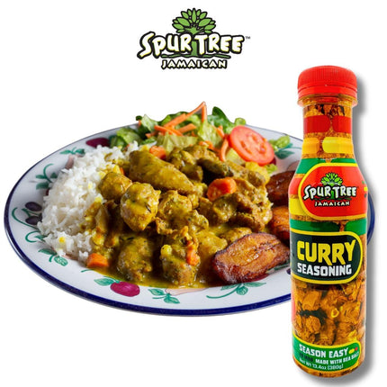 Spur Tree Jamaican Curry Seasoning – Experience Authentic Jamaican Taste – All-Natural And Fresh Ingredients – Curry Seasoning Jamaican – Curry Jamaican (35 Oz)