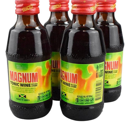 Magnum Tonic Wine with Iron & Vitamins from Jamaica (pack of 6 bottles at 200ml each)