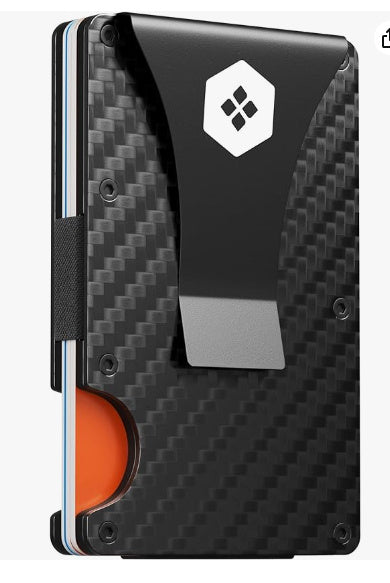 Carbon Fiber Package Wallet Multi-functional Metal Card