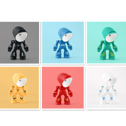 Cute LED Hero Table Lamp Mini Portable Cool Mecha Cute Robot Night Light Bedroom Home Decoration Kids Boys Gifts