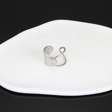 European And American Stainless Steel Adjustable Finger Ring Adjustable Women Charm Jewelry Gifts