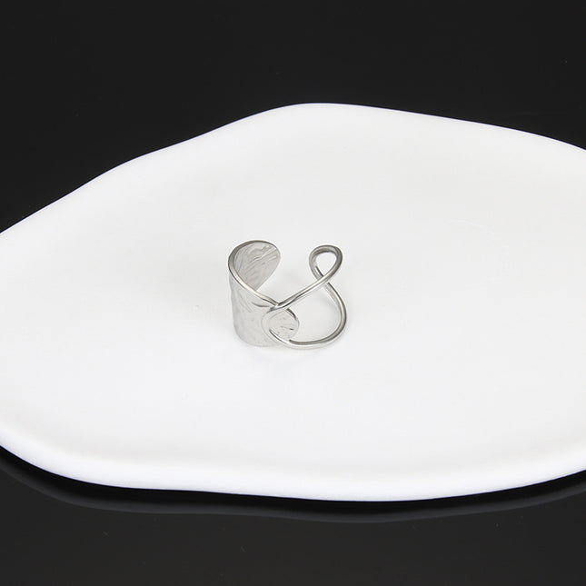 European And American Stainless Steel Adjustable Finger Ring Adjustable Women Charm Jewelry Gifts