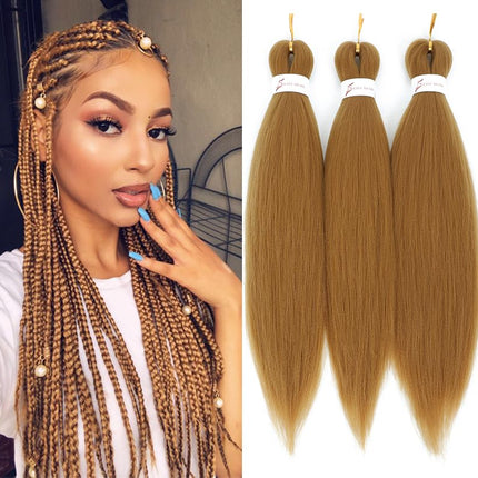 Easy Braids Ombre Braiding Hair Pre Stretched Long Braid 20Inch Professional Braid Hair Extensions Synthetic Crochet Twist Braids Ombre Braiding Hair (1b/bug/pink#-3PCS)