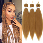 Easy Braids Ombre Braiding Hair Pre Stretched Long Braid 20Inch Professional Braid Hair Extensions Synthetic Crochet Twist Braids Ombre Braiding Hair (1b/bug/pink#-3PCS)