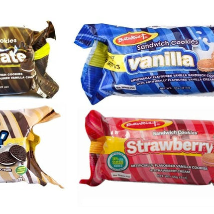 Butterkist Biscuits Product of Jamaica (Assorted Butterkist Sandwich Biscuits 12 Pack)