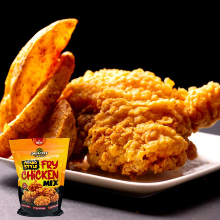 Spur Tree Jamaican Island Style Chicken Mix - Seasoned Coating for Crispy Flavor - Frying Magic for Deliciously Easy Meals - 3 Lbs