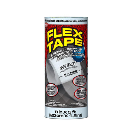Flex Tape, Original Thick Flexible Rubberized Waterproof Tape - Seal and Patch Leaks, Works Underwater, Indoor Outdoor - Home RV Roof Plumbing and Pool Repairs, Gray, 4 in x 5 ft, Pack of 1