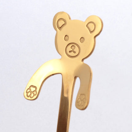 Coffee spoon, 304 creative stainless spoon, dessert spoon, cute cartoonhandle, hangingfeces coffee spoon