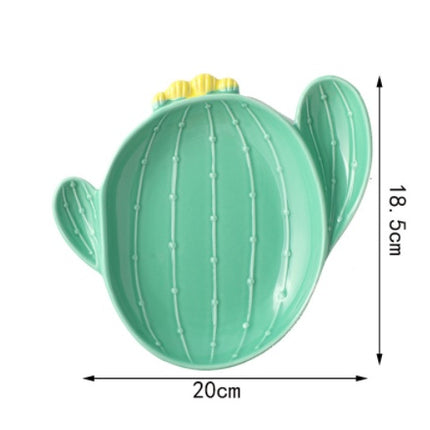 Cactus Bowls And Plates Japanese Style Cartoon Ceramic Tableware