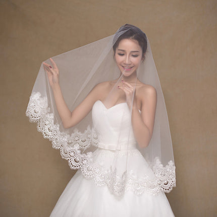 White Bride  Wedding Veil