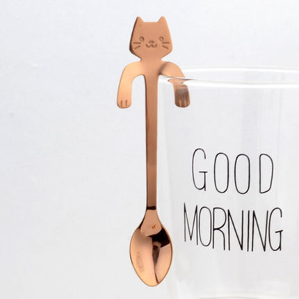 Coffee spoon, 304 creative stainless spoon, dessert spoon, cute cartoonhandle, hangingfeces coffee spoon