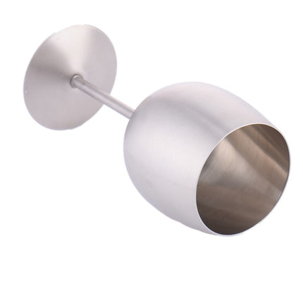 Europe Style 300ml Wine Glass Stainless Steel Wine Goblets Champagne Glass Creative Winecup Durable Beer Drinking Ware