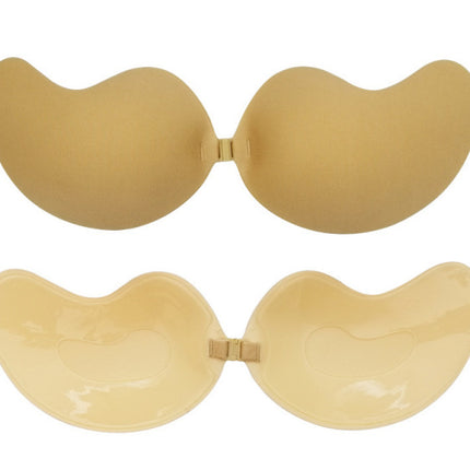 Lala Goddess Mango Cup With Deep V Invisible Bra Women's Swimwear Bridal Wedding Dress Gathered Chest Stickers Wholesale