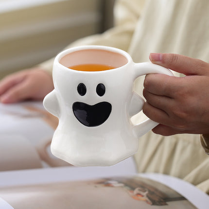 Cute Ghost Pumpkin Mug Halloween Ceramic Cup