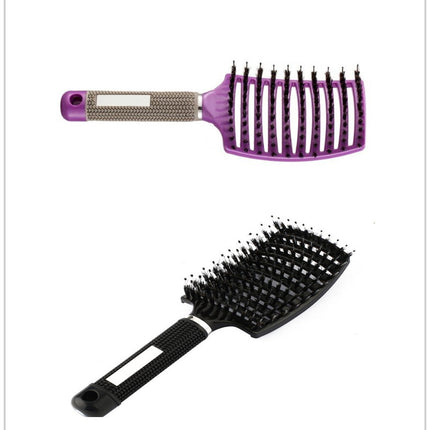 Hairbrush Anti Klit Brushy Haarborstel Women Detangler Hair Brush Bristle Nylon Scalp Massage  Teaser Hair Brush Comb