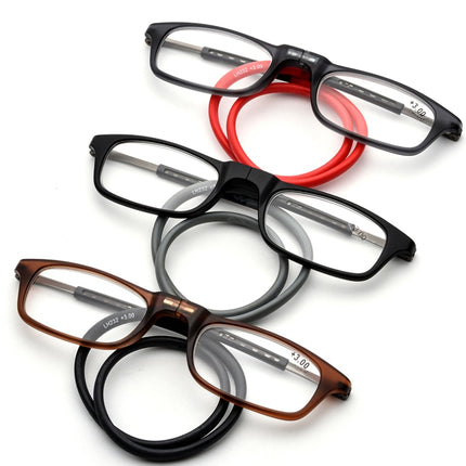 Portable Magnetic Absorption Hang Neck Reading Glasses Men Magnet Reading Glasses Women Diopter Glasses