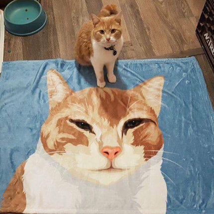 Custom Desig Flannel Blanket Knee Warm Blanket