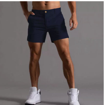 Men's Shorts With Pockets Fashion Summer Button Beach Pants
