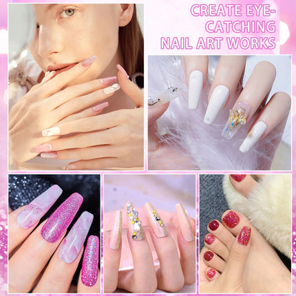 Acrylic Nail Kit With Nail Drill And UV Light, Birthday Gifts For Women, Valentines Day Gifts For Girls, Professional Nail Kit Acrylic Set With Everything For Beginner