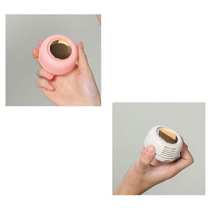 Mini Clip Fan Hanging Waist Neck Fan Girl Electric Air Cooling Fan 900mah USB Leafless Fan 3 Speeds For Outdoor Camping Fishing