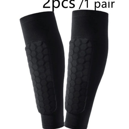 Honeycomb Shank Protection Foot Sock Men's Anti-collision Non-slip