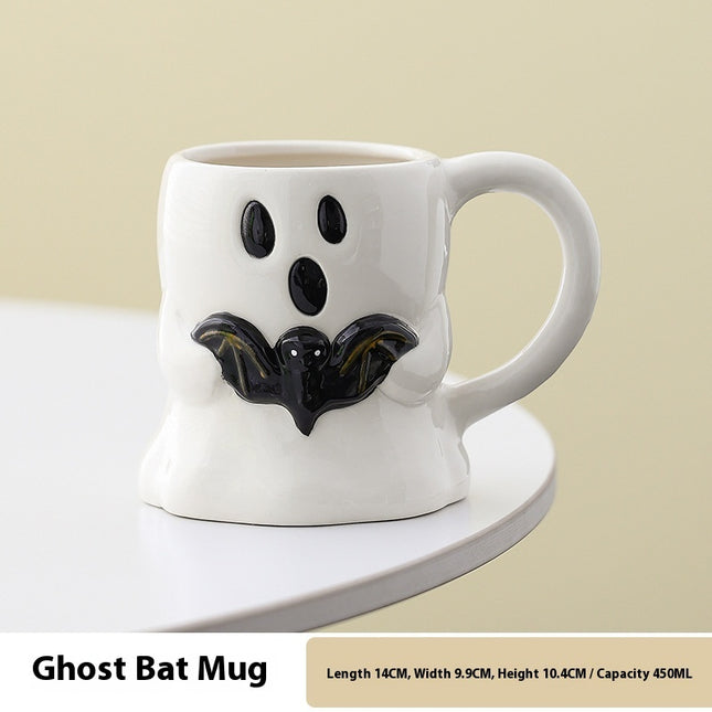 Cute Ghost Pumpkin Mug Halloween Ceramic Cup