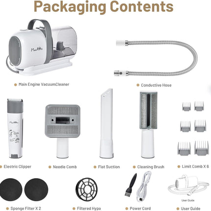 Dog Grooming Kit Pet Hair Cleaning Low Noise Vacuum Cleaner And Various Tools