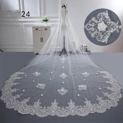 Bridal Wedding Dress Long Tail Luxury Super Fairy Wedding Veil