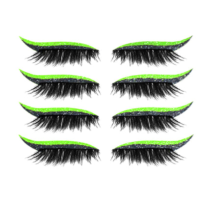 3D False Eyelashes With Magnetic 4 Pairs Of Glue-free Self-adhesive Eyelashes