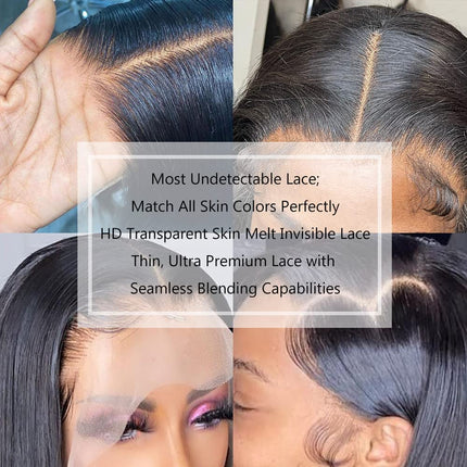 mengkai 26 Inch 13X6 HD Lace Front Wigs Human Hair Pre Plucked 13x6 Straight Lace Front Wigs Human Hair Frontal Wigs for Women Human Hair Straight Frontal Wigs Human Hair with Baby Hair