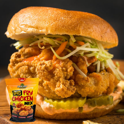 Spur Tree Jamaican Island Style Chicken Mix - Seasoned Coating for Crispy Flavor - Frying Magic for Deliciously Easy Meals - 3 Lbs