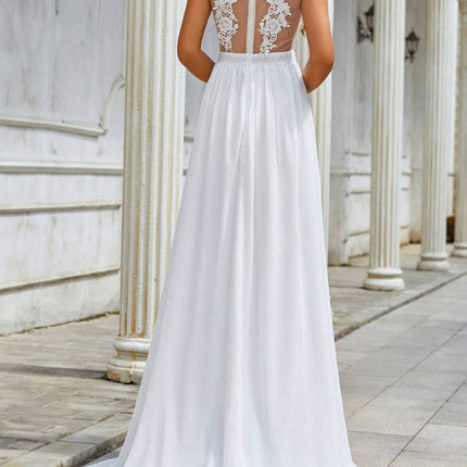 Chiffon Lace Trailing Wedding Large Swing Dress