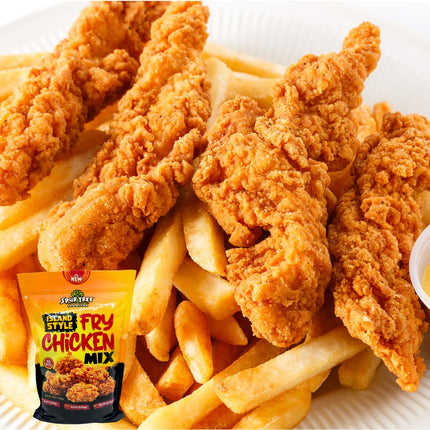 Spur Tree Jamaican Island Style Chicken Mix - Seasoned Coating for Crispy Flavor - Frying Magic for Deliciously Easy Meals - 3 Lbs