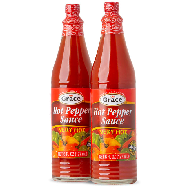 Grace Hot Pepper Sauce 3oz - 3 Pack Hot Sauce Bottles - Jamaican Scotch Bonnet Pepper Sauce - Caribbean Hot Sauce made with Scotch Bonnet Peppers & West Indian Hot Peppers
