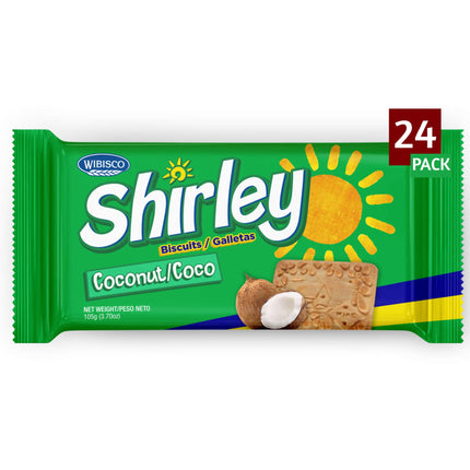 Wibisco Shirley Biscuits, Original, 3.7 oz (Pack of 24)