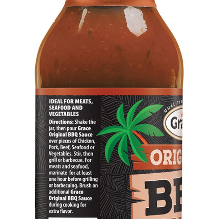 Grace Jamaican Style Jerk BBQ 16oz - 2 Pack Jamaican Jerk Seasoning, Marinade & Dipping Sauce - Best Hot Barbecue Sauce -