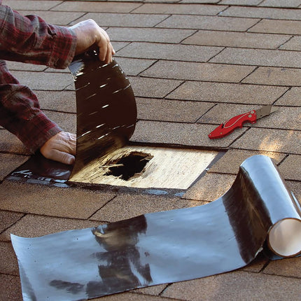 Flex Tape, Original Thick Flexible Rubberized Waterproof Tape - Seal and Patch Leaks, Works Underwater, Indoor Outdoor - Home RV Roof Plumbing and Pool Repairs, Gray, 4 in x 5 ft, Pack of 1