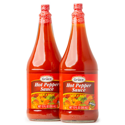 Grace Hot Pepper Sauce 3oz - 3 Pack Hot Sauce Bottles - Jamaican Scotch Bonnet Pepper Sauce - Caribbean Hot Sauce made with Scotch Bonnet Peppers & West Indian Hot Peppers