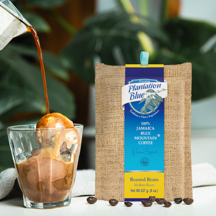 PREMIUM PLANTATION BLUE TRADITION CLASS EXPERIENCE 100% Jamaica Blue Mountain Coffee Medium Roasted and Ground (16oz)